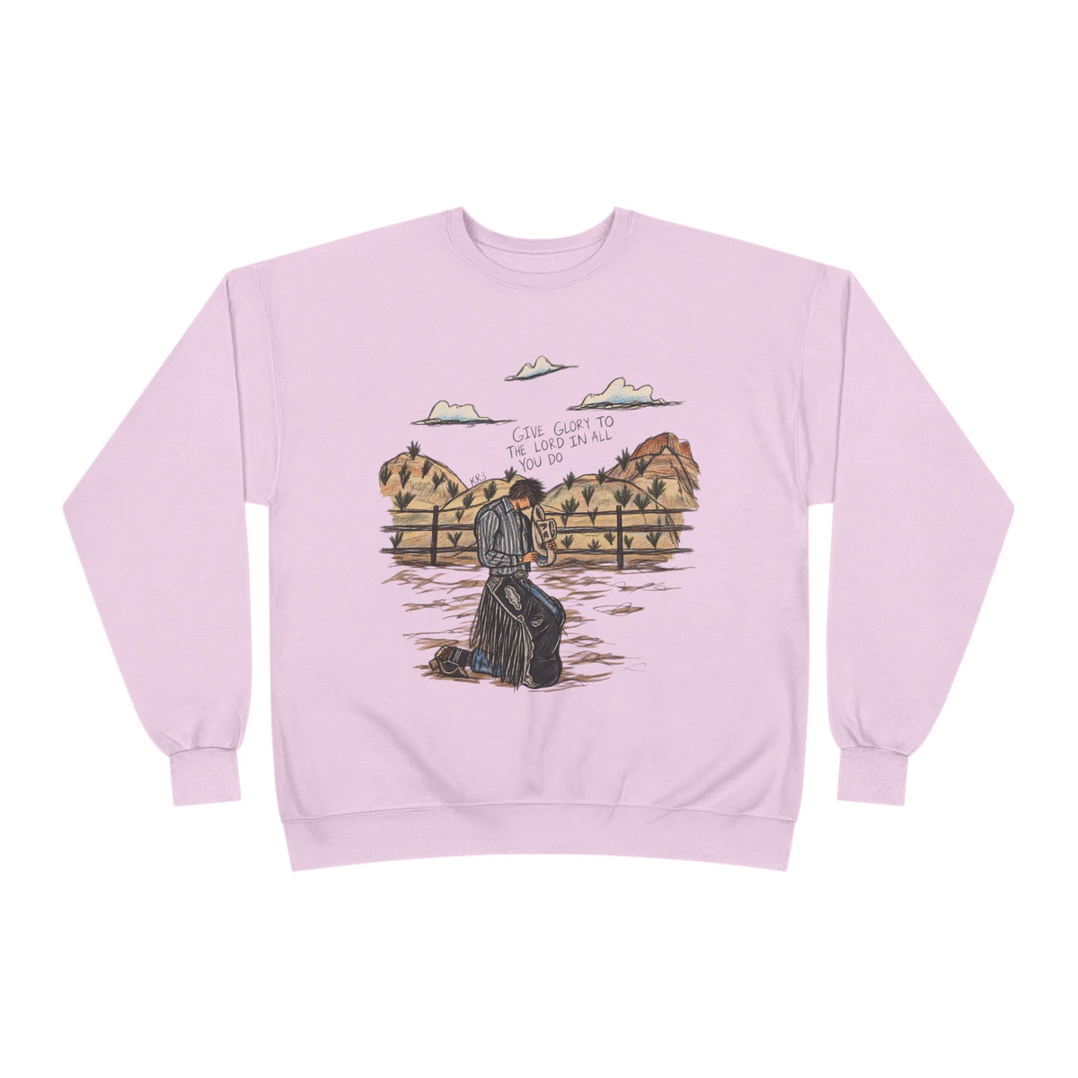 Give glory to the Lord crewneck