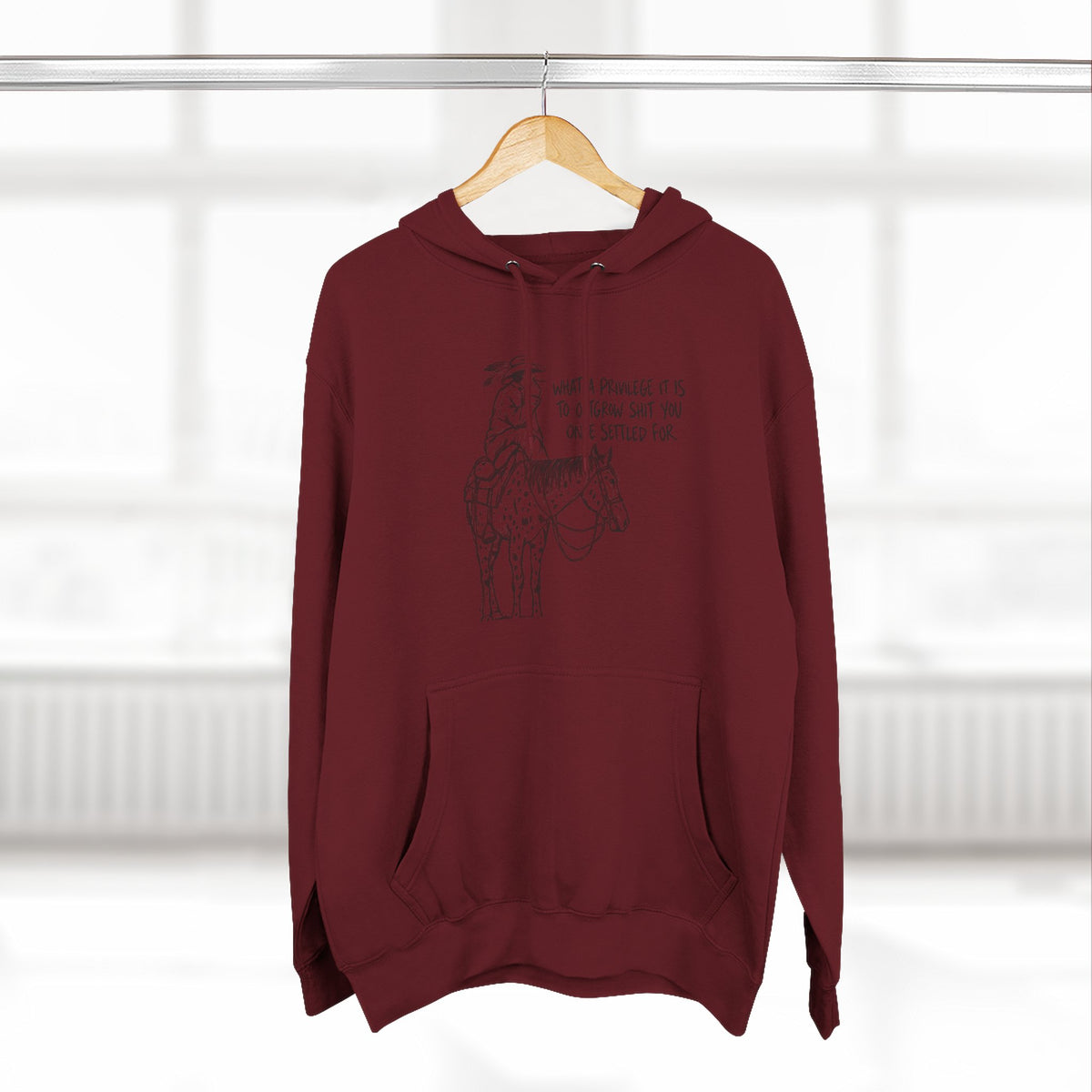 What a privilege fleece hoodie