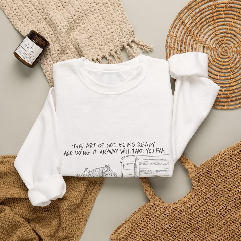 The art of a cowboy crewneck