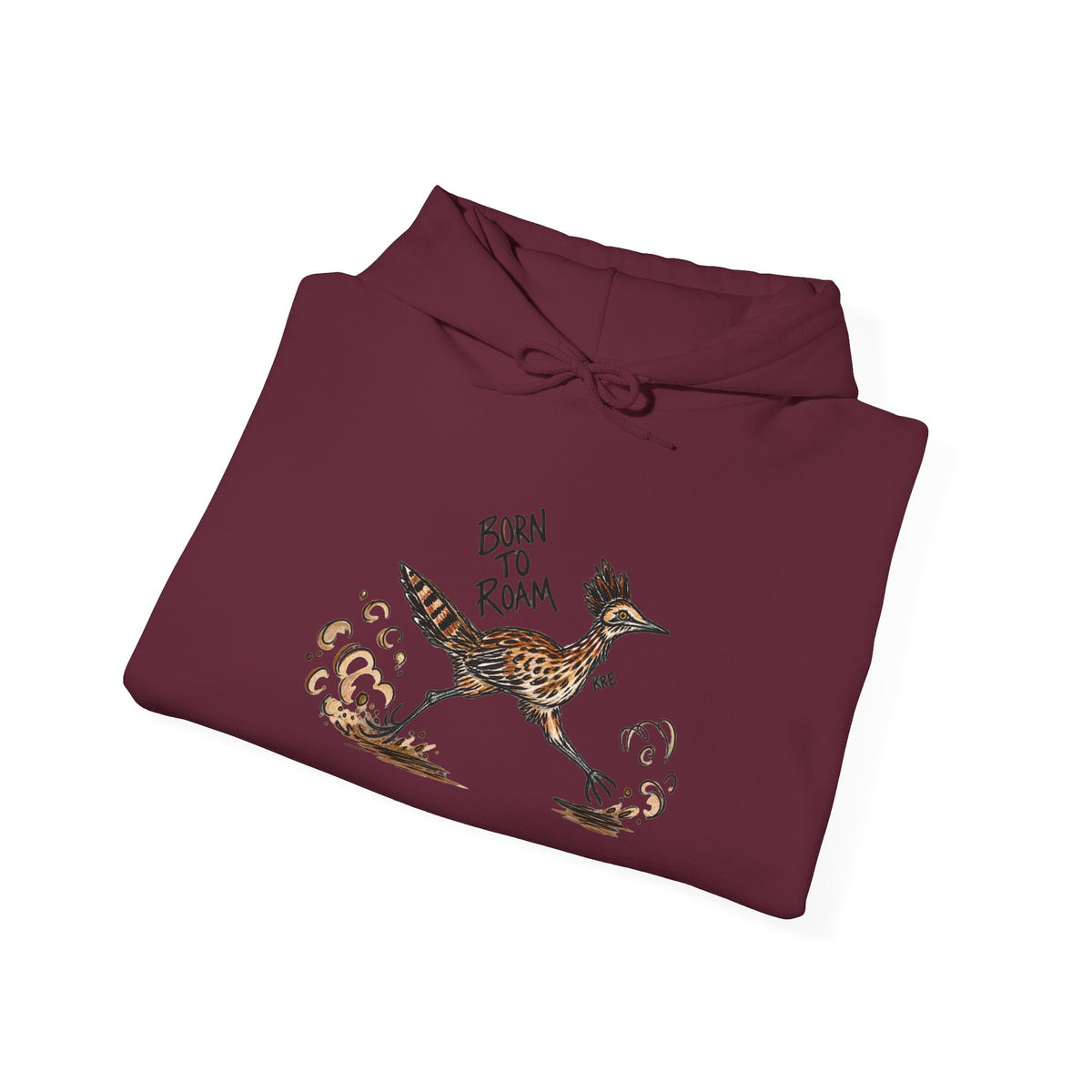 Born to roam road runner hoodie with color
