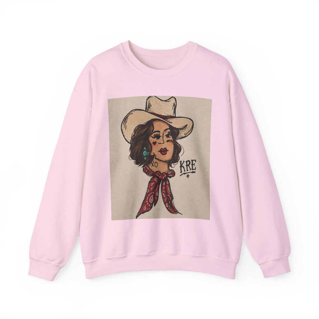 Rodeo rose crewneck