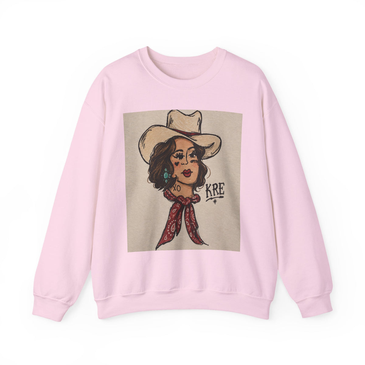 Rodeo rose crewneck