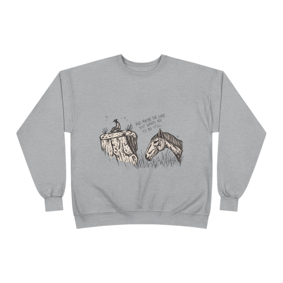 In the stillness crewneck