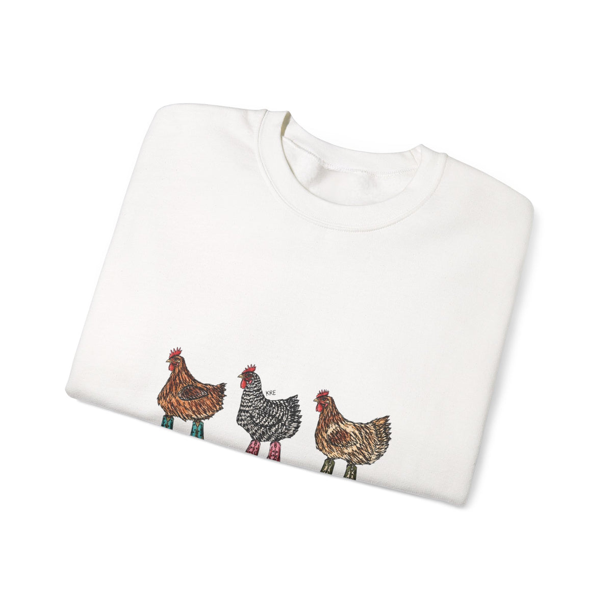 Cowboy chickens crewneck