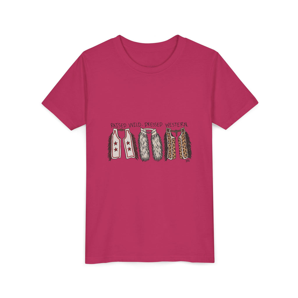 Raised wild-dressed western Youth Short Sleeve Tee