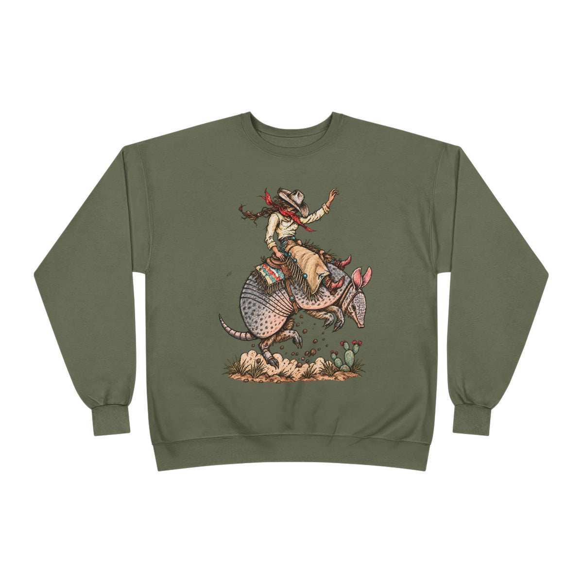 Buckin dillo crewneck