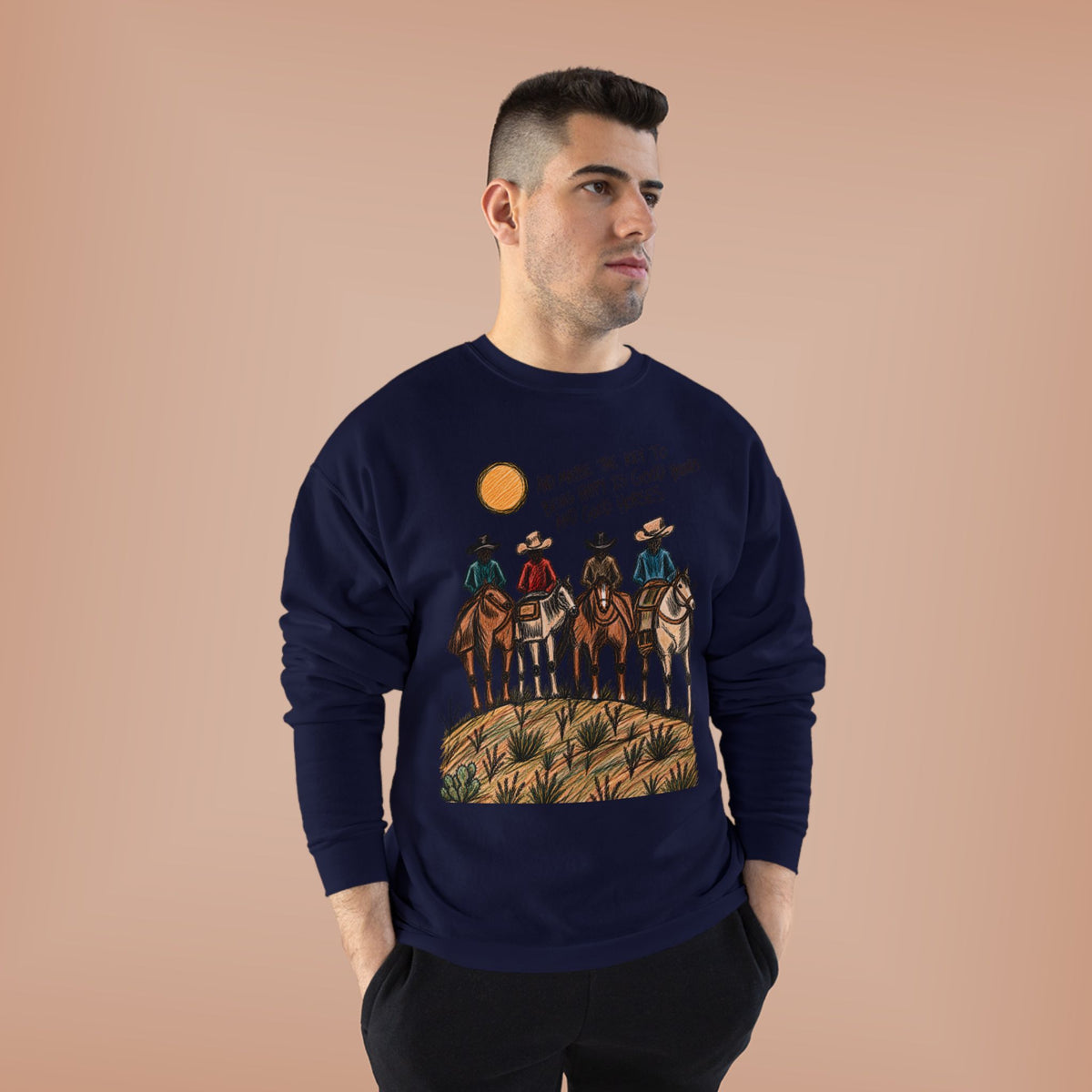 Good friends and good horses crewneck