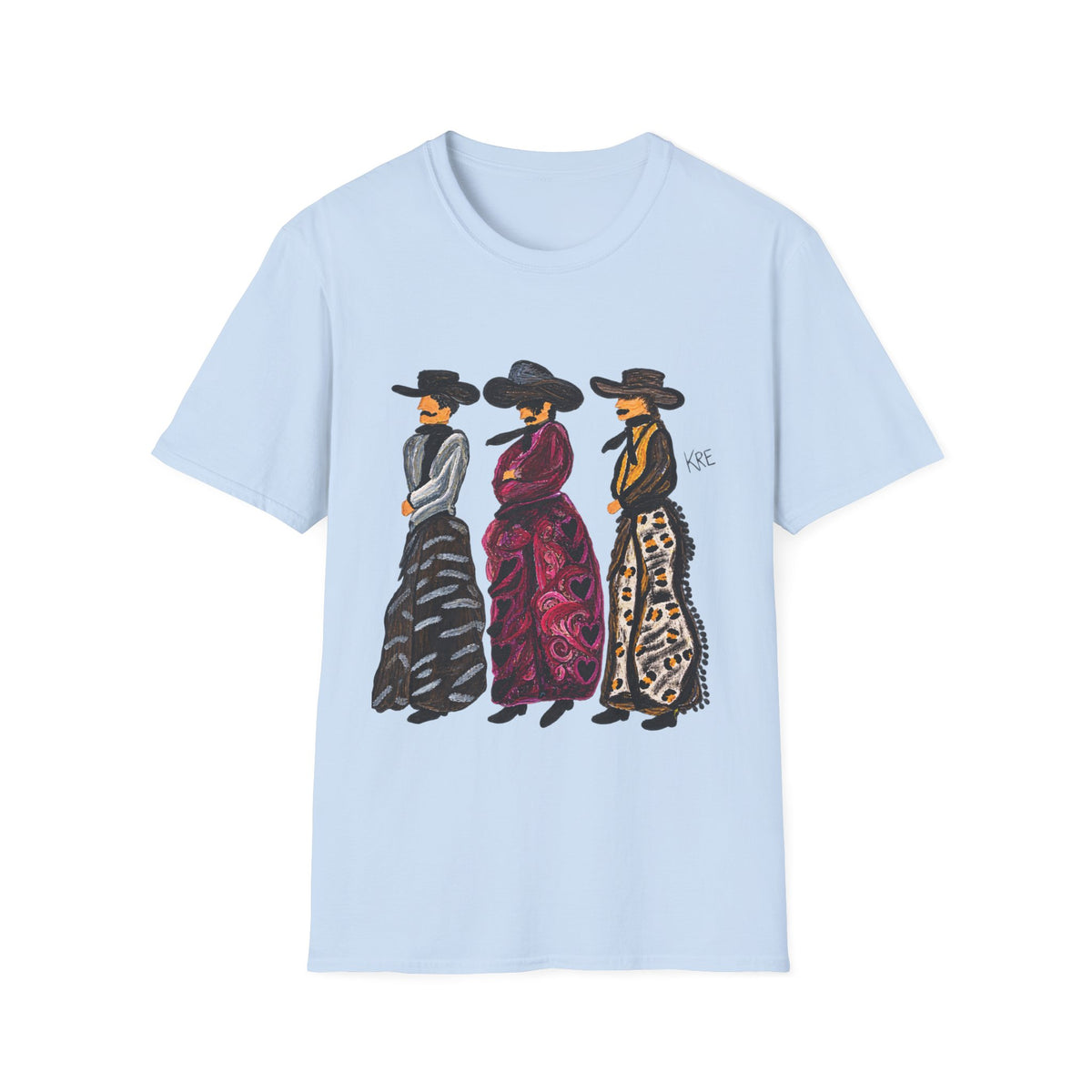 Cowboy in style tshirt