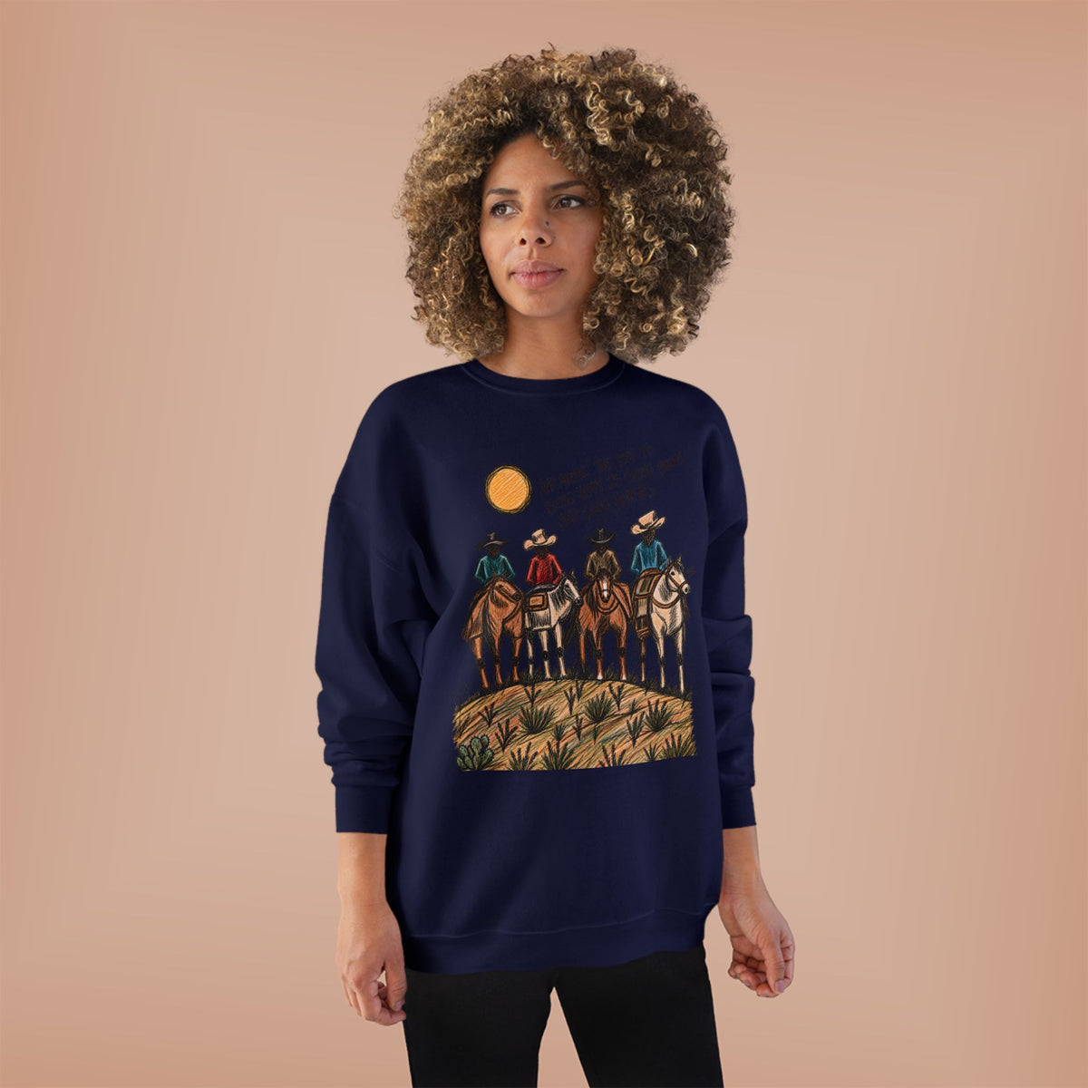 Good friends and good horses crewneck