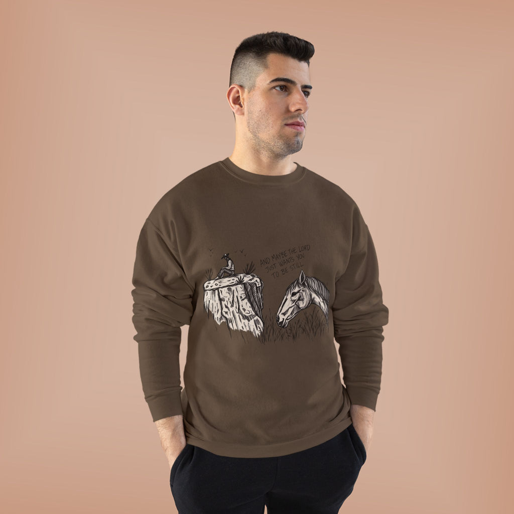 In the stillness crewneck