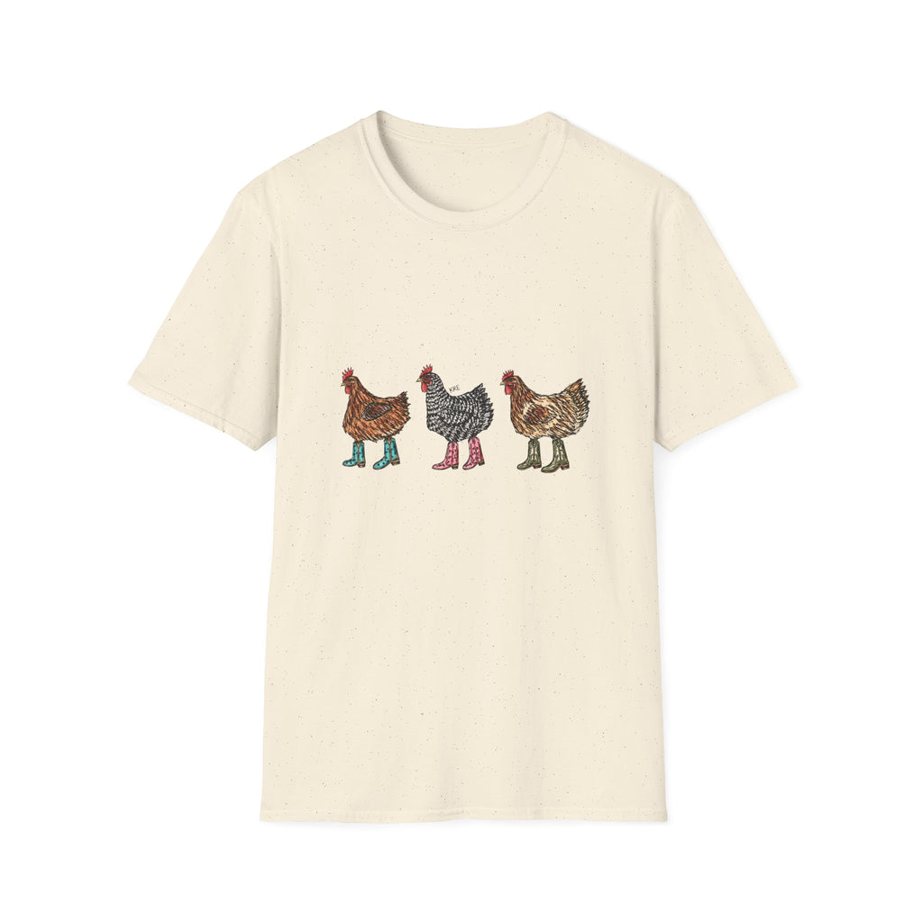 Cowboy chickens T-shirt