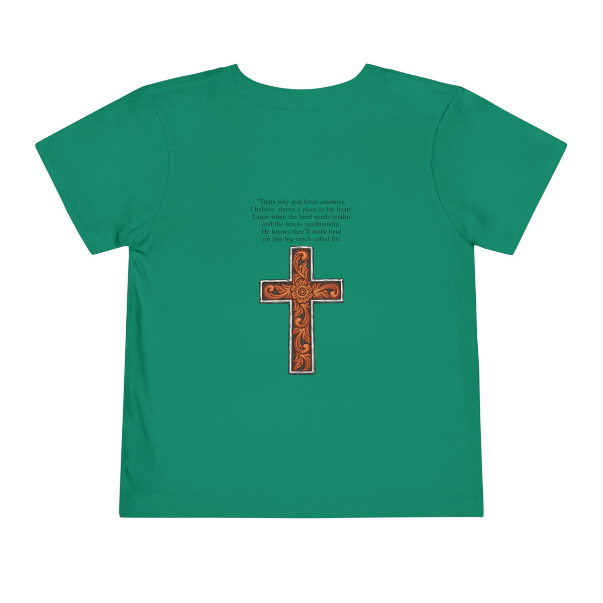 Cowboy of god Toddler Short Sleeve Tee