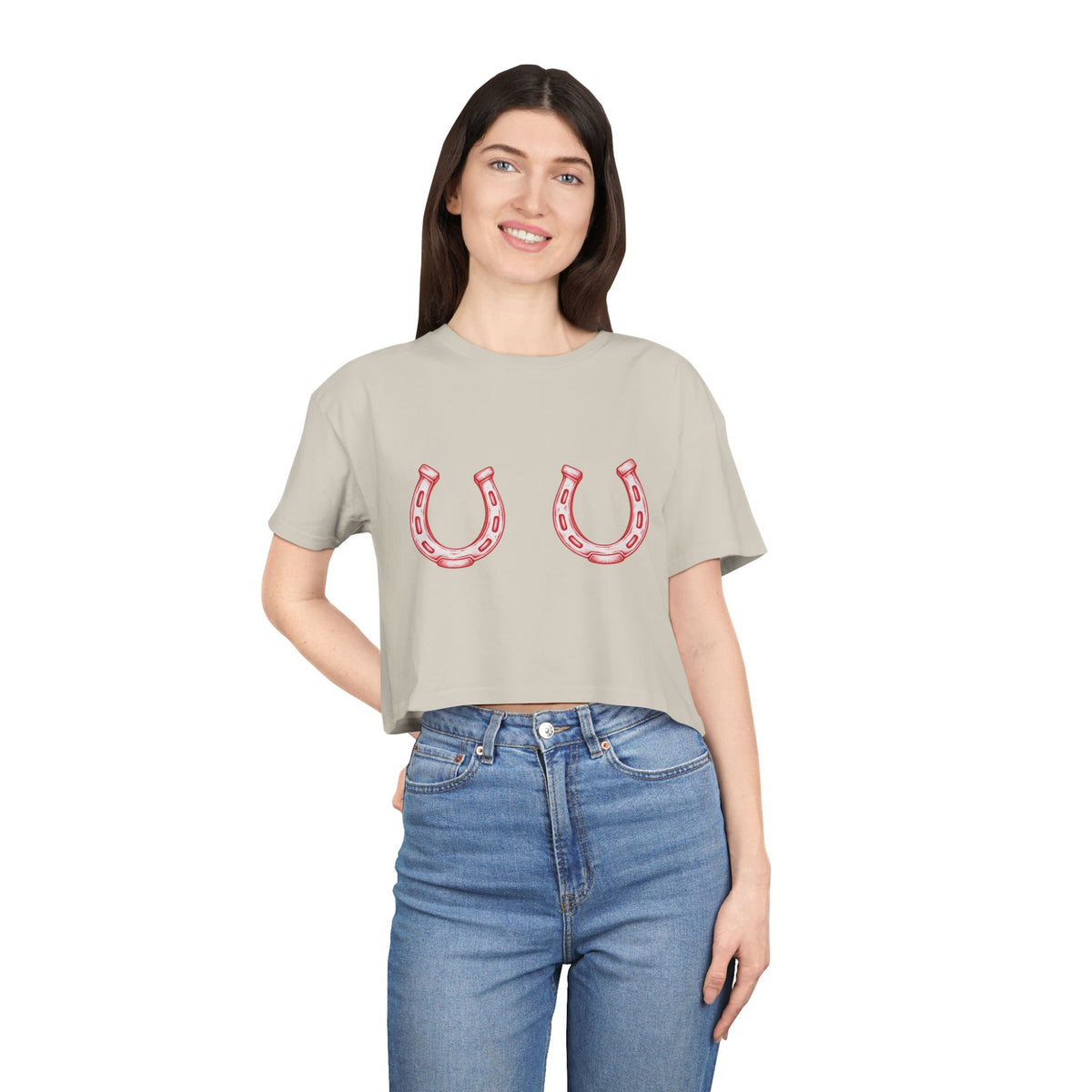 Lucky u cropped tee