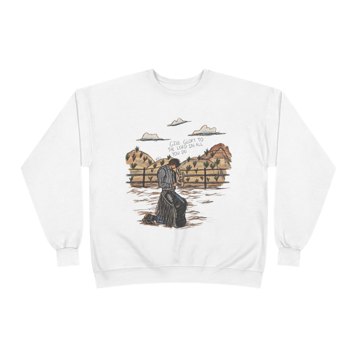Give glory to the Lord crewneck