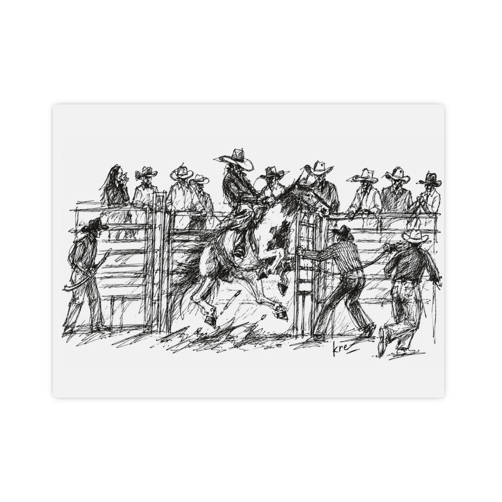 Bronc rider poster