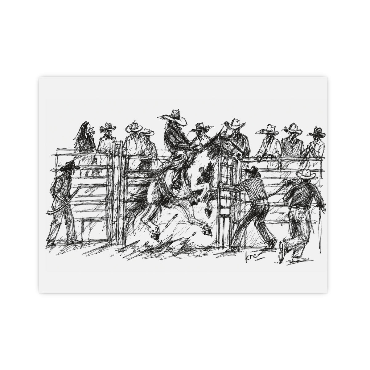 Bronc rider poster