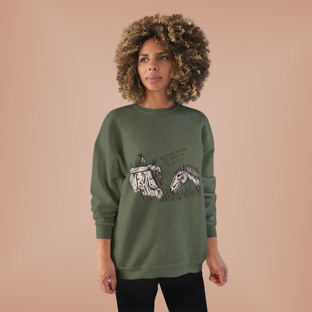 In the stillness crewneck