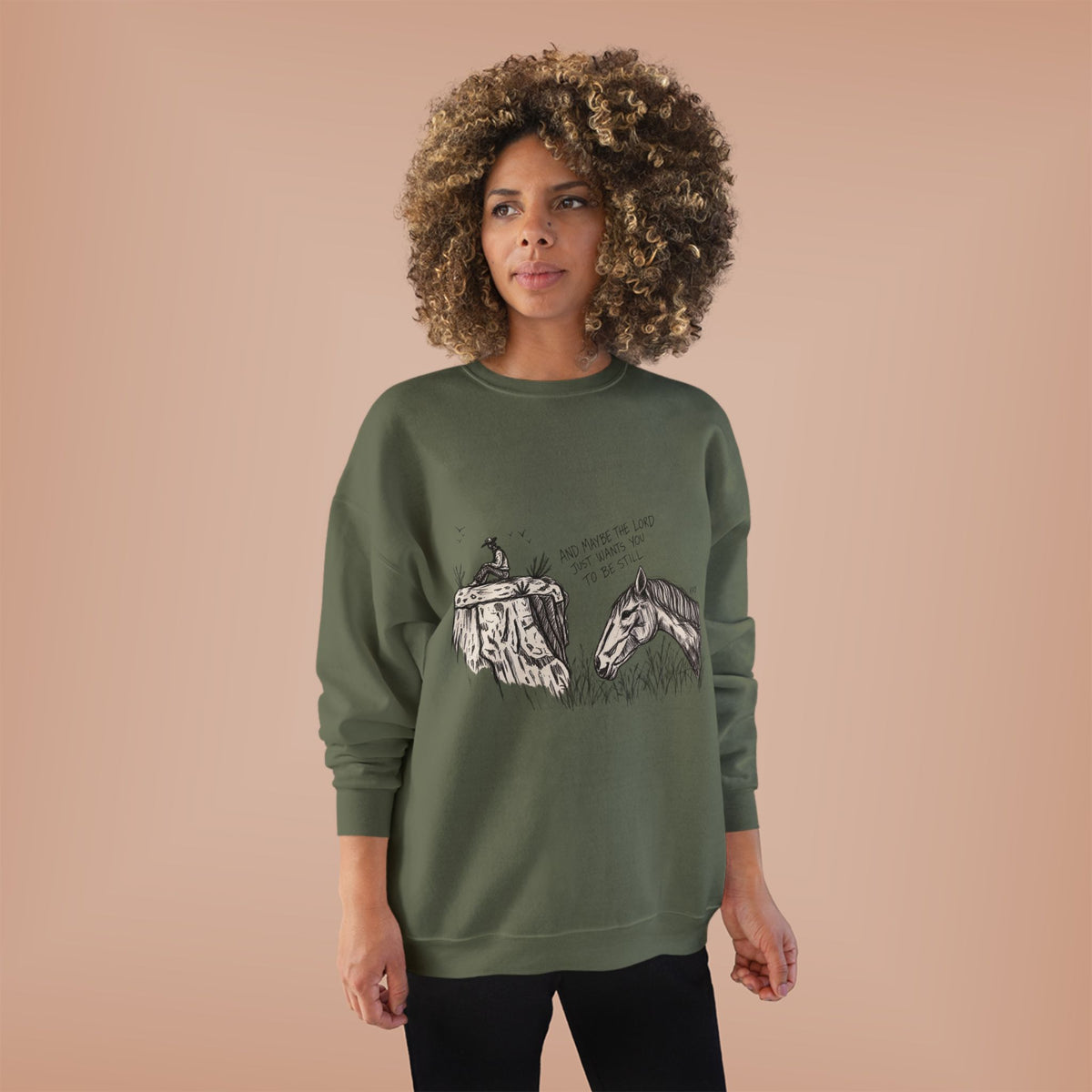 In the stillness crewneck