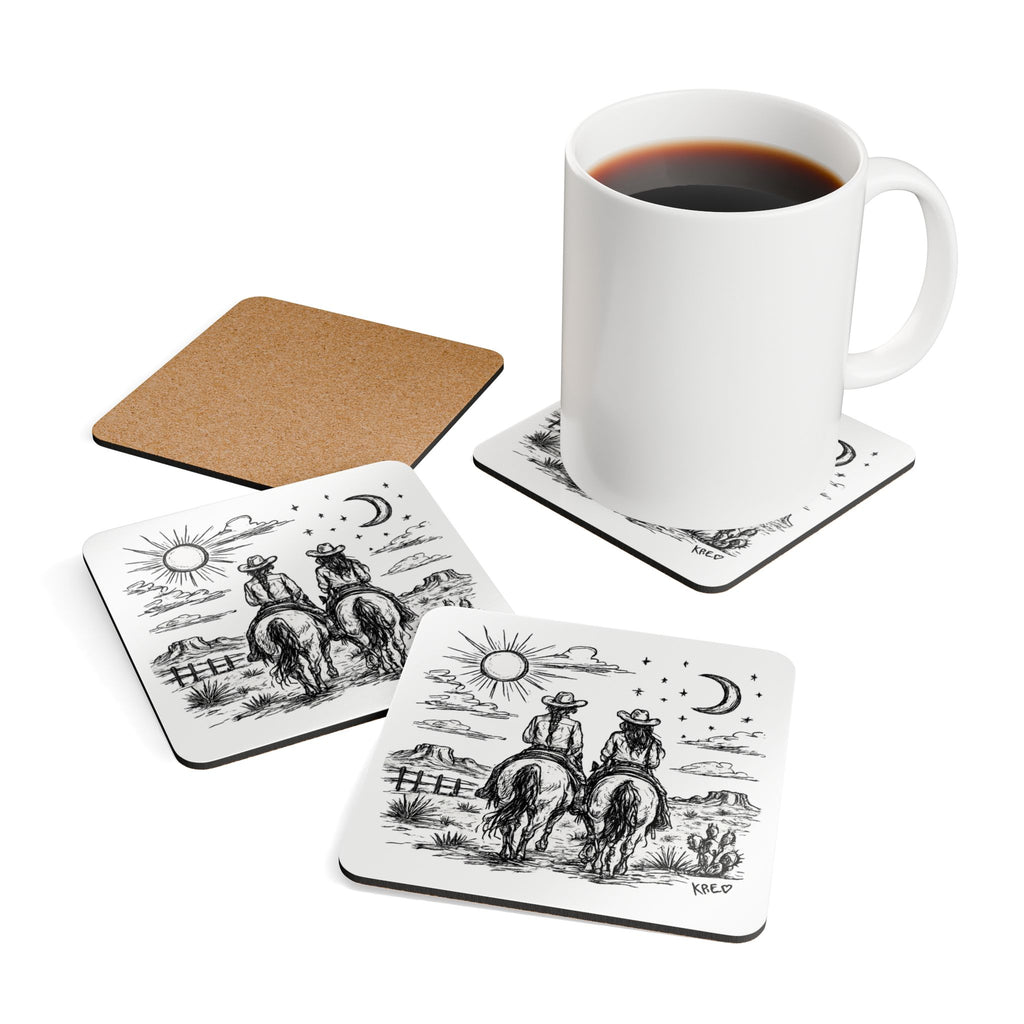 Corkwood Coaster Set