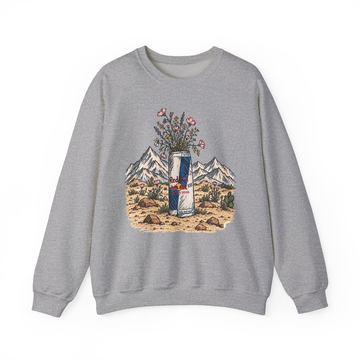 Wild flowers and wild drinks crewneck