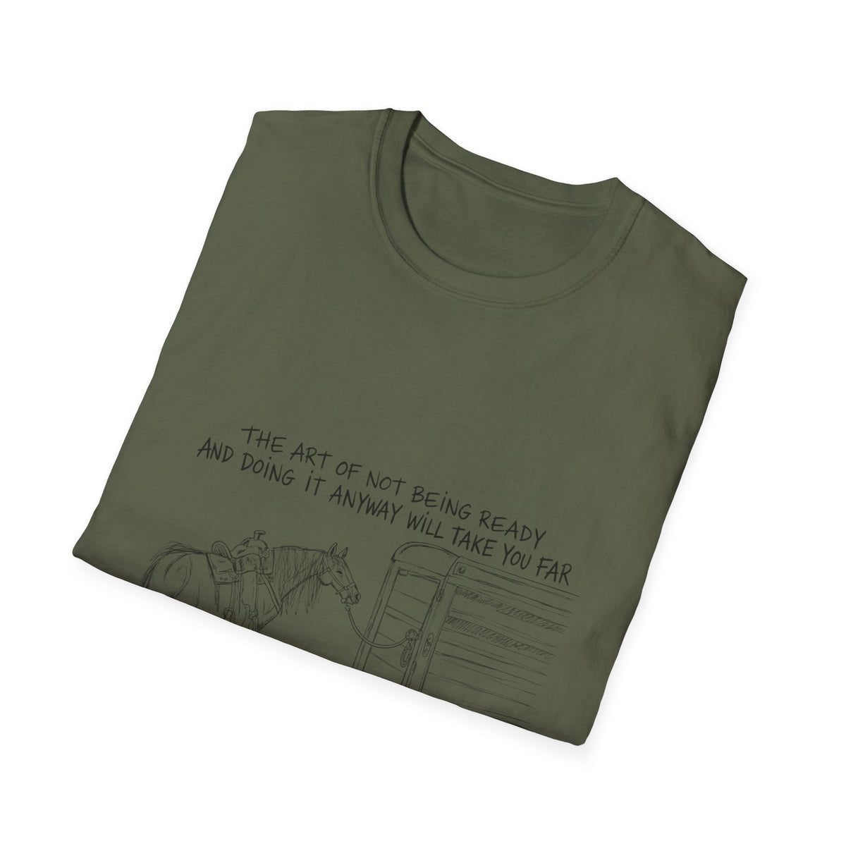 The art of a cowboy tshirt