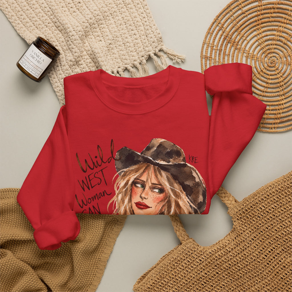 Wild West woman can not be tamed crewneck