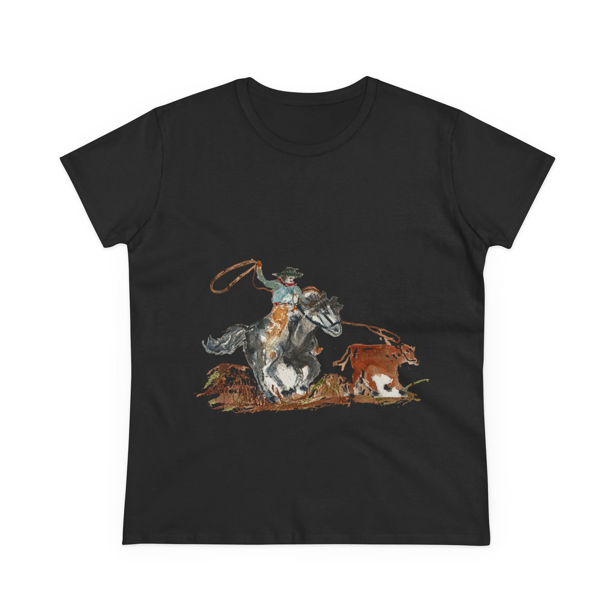 Roper cotton tee watercolor Paula Emry-burtt