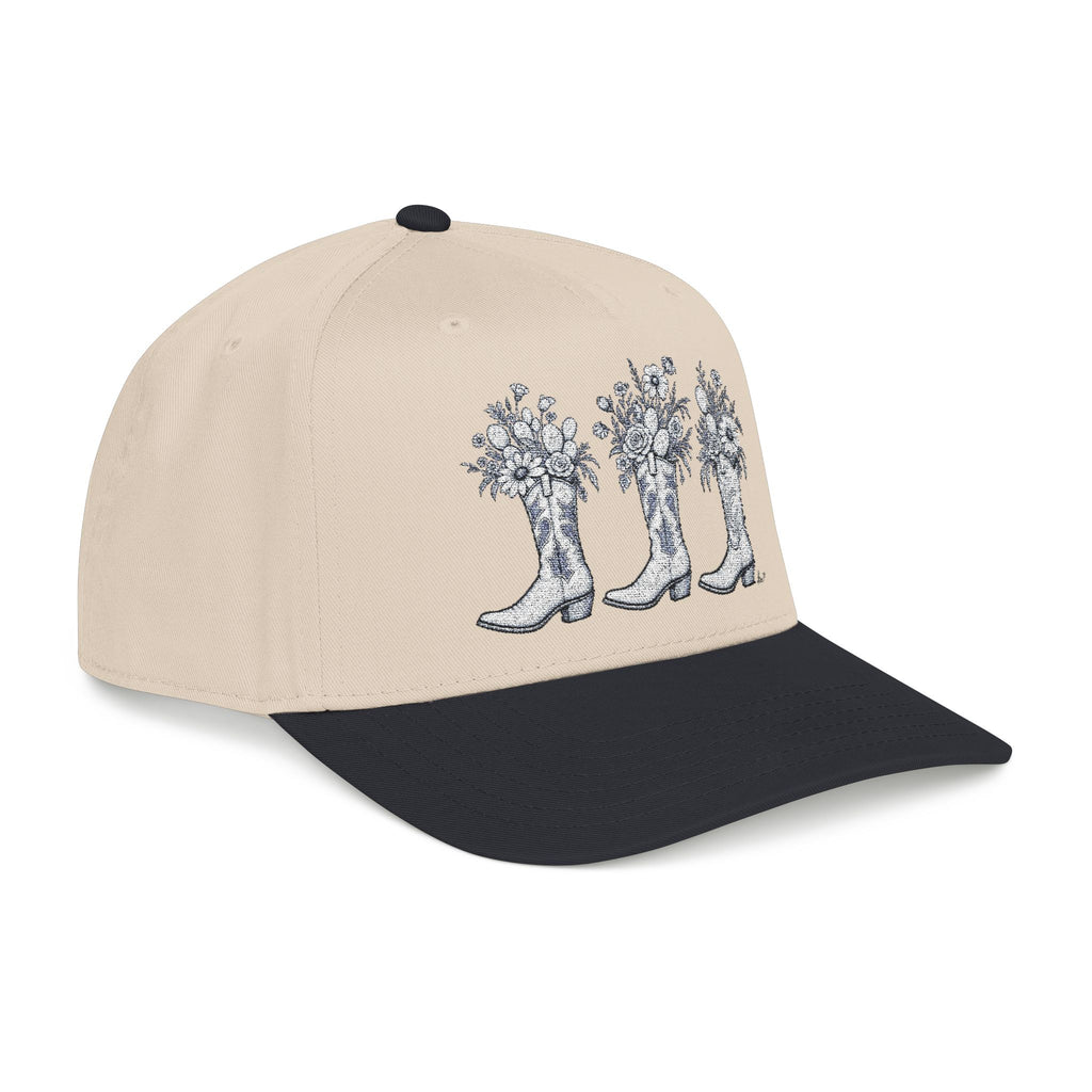 Wild boots and wild flowers Baseball Cap embroidered