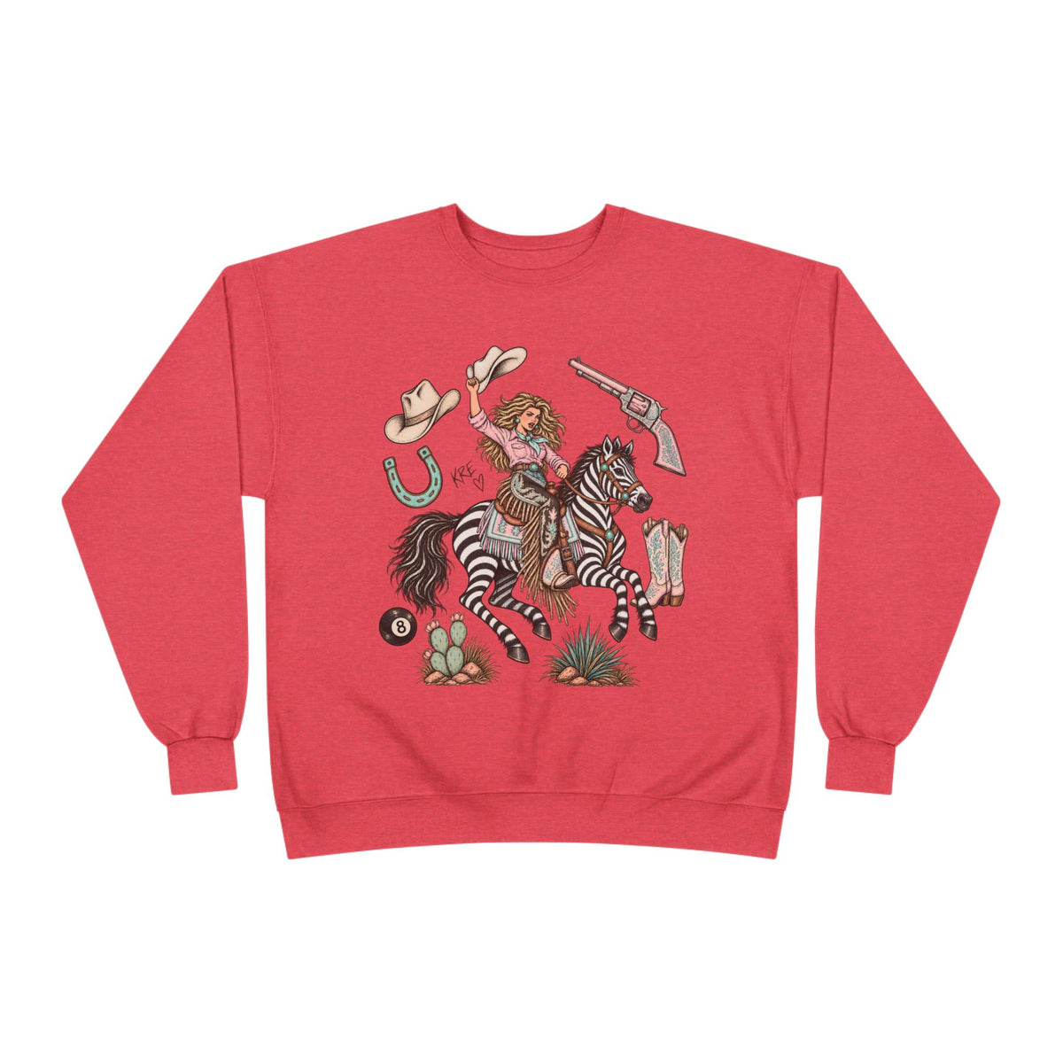 Zebra girl crewneck