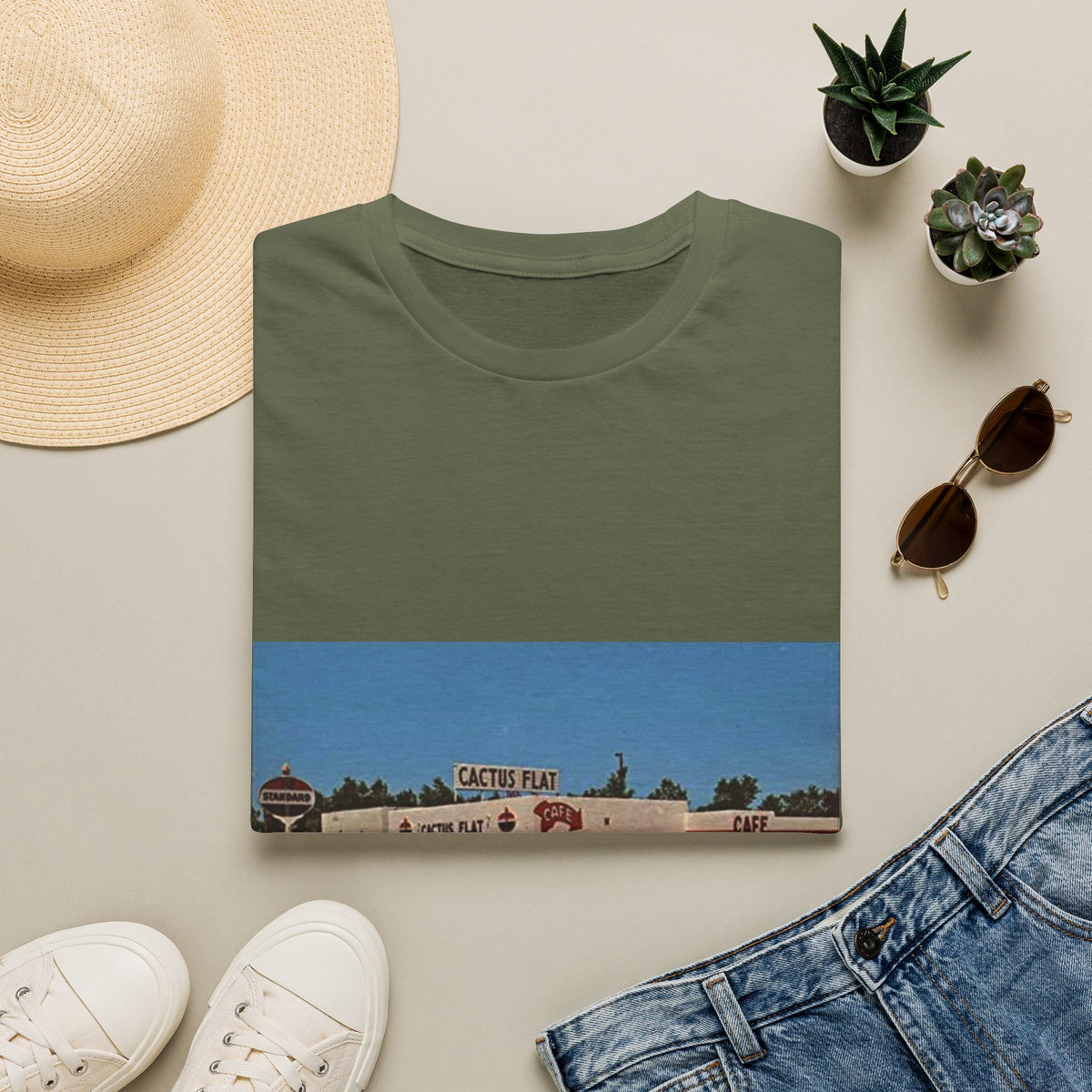 Vintage cactus flat  T-Shirt