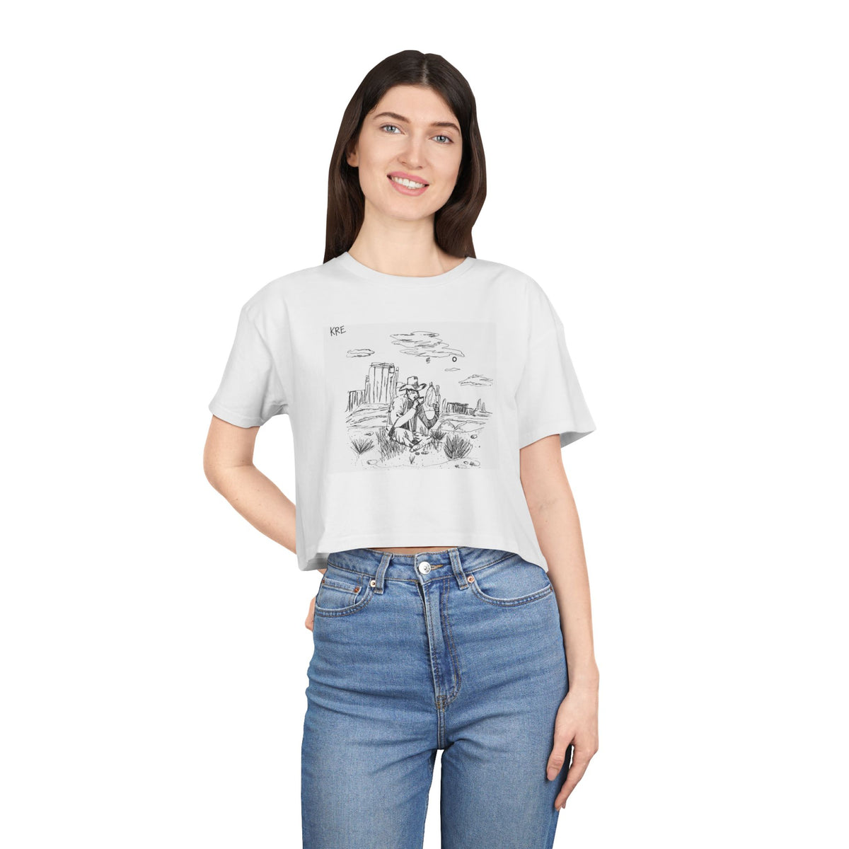 Cigs and coffee Women's Crop Tee