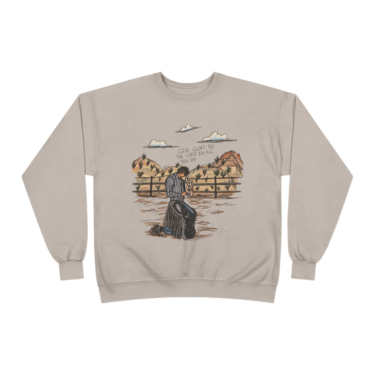 Give glory to the Lord crewneck