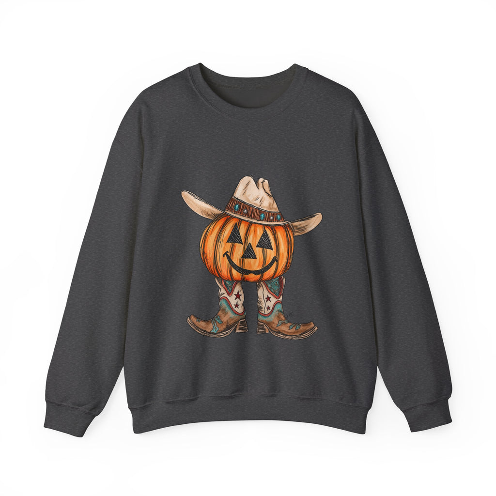 Cowboy pumpkin Crewneck Sweatshirt 
Fall drop