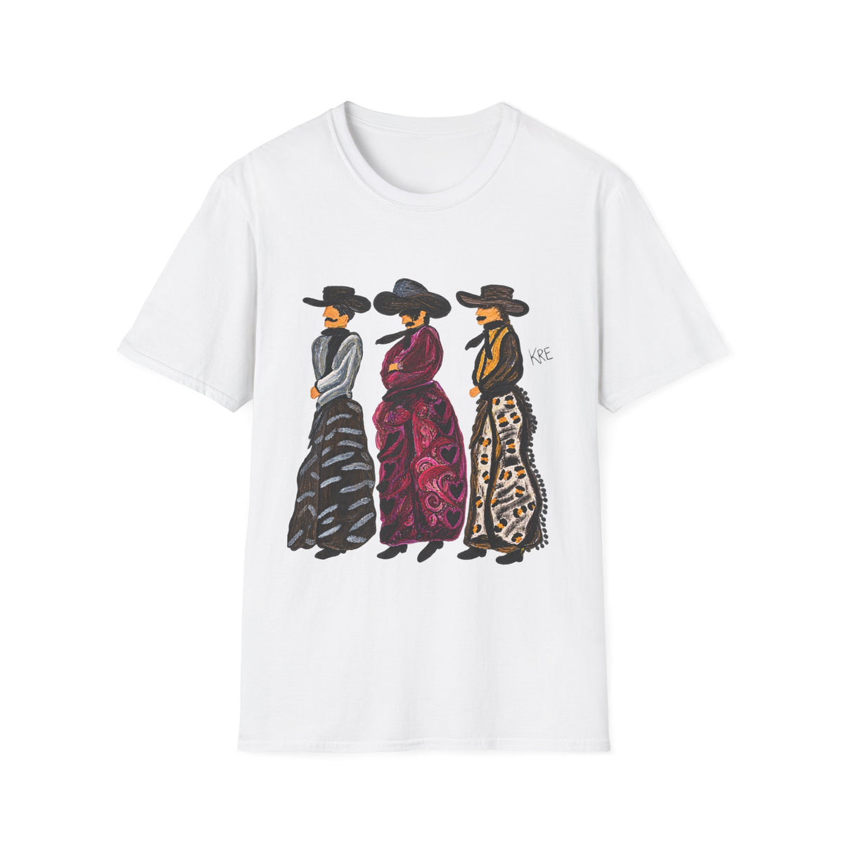 Cowboy in style tshirt