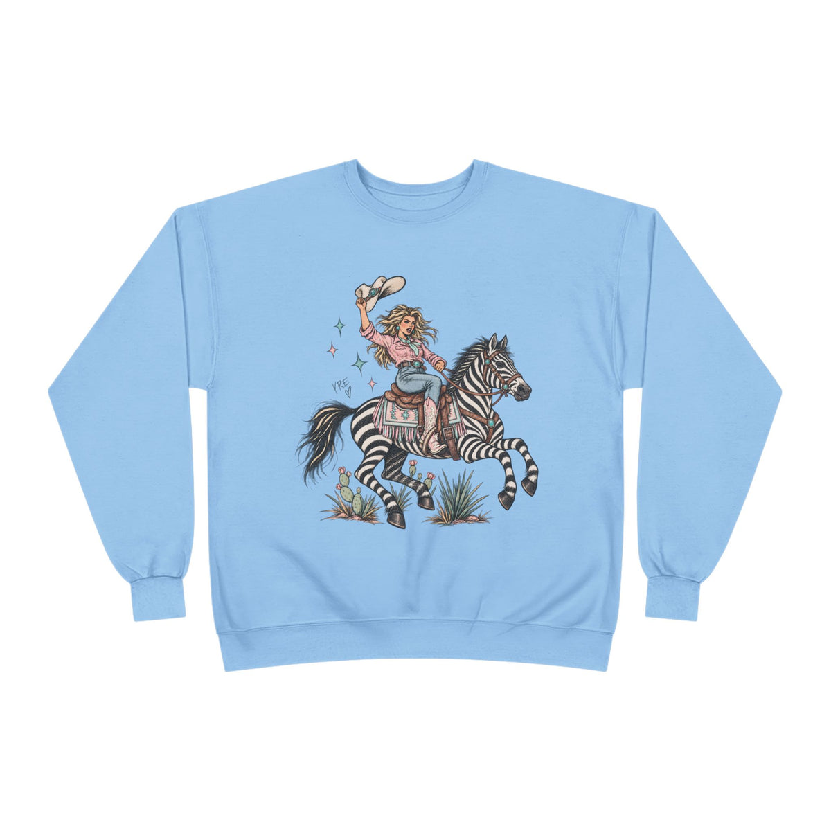 Desert zebra crewneck