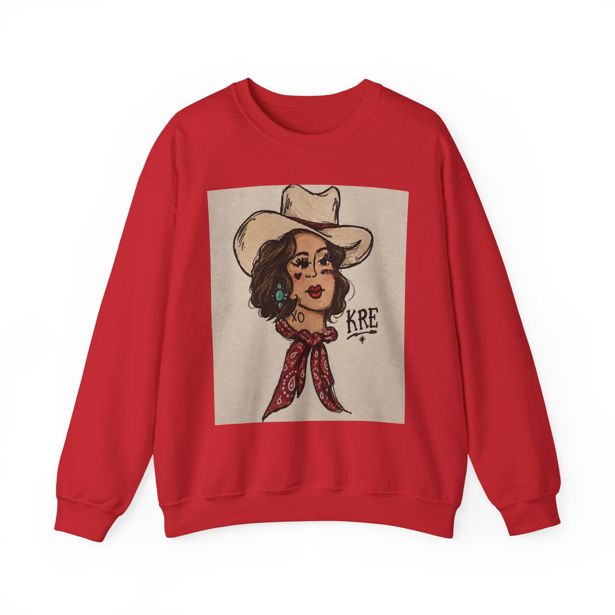Rodeo rose crewneck
