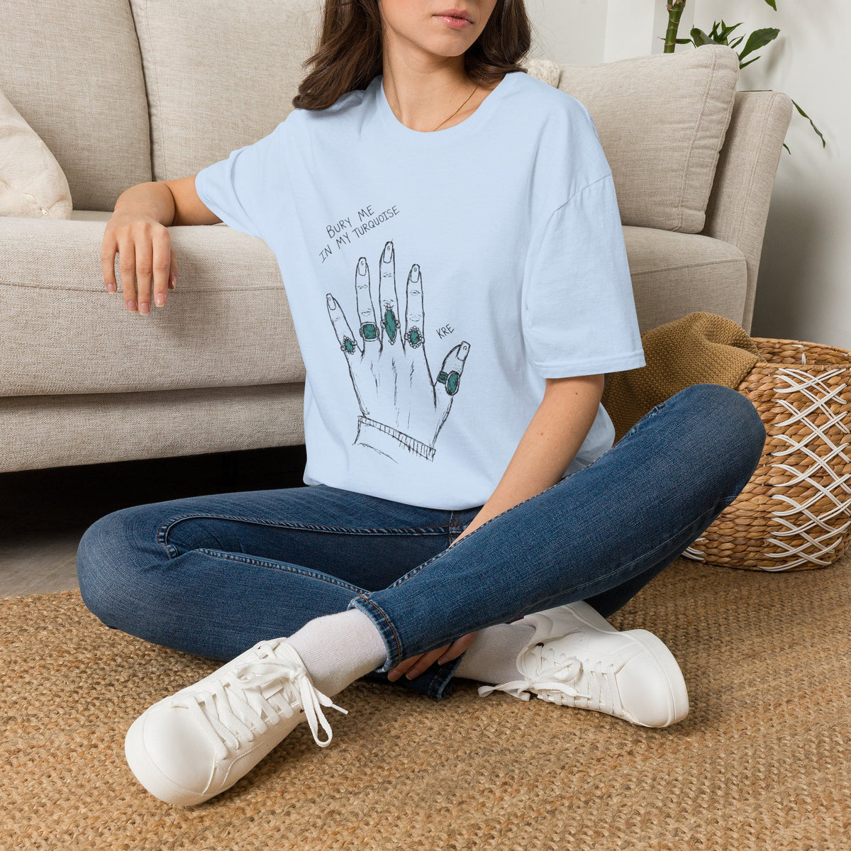Bury me in my turquoise T-shirt