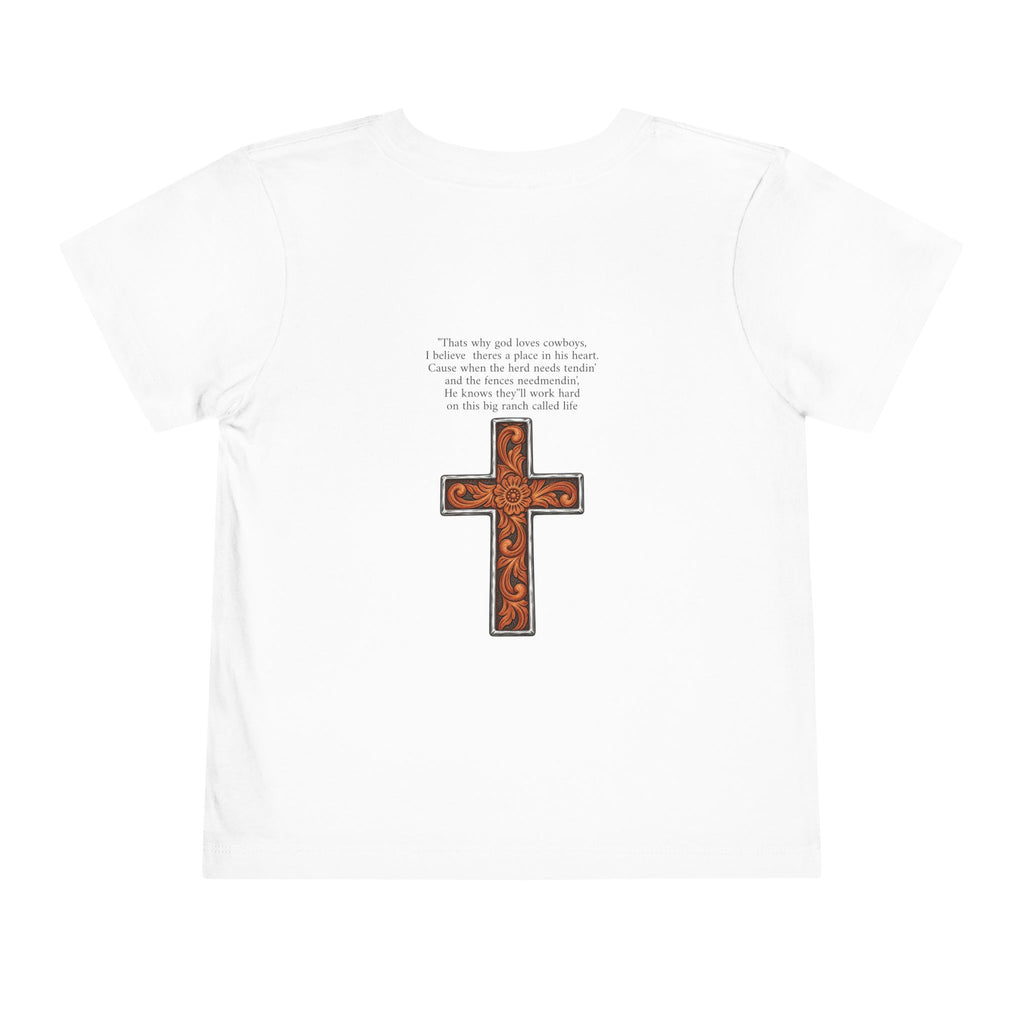 Cowboy of god Toddler Short Sleeve Tee