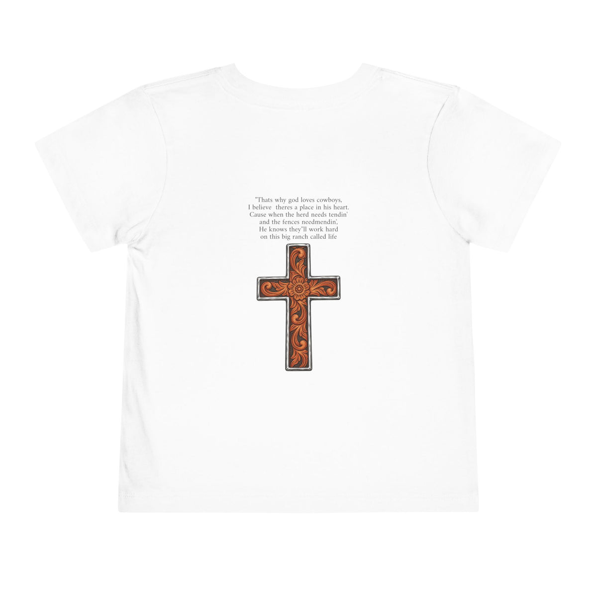 Cowboy of god Toddler Short Sleeve Tee
