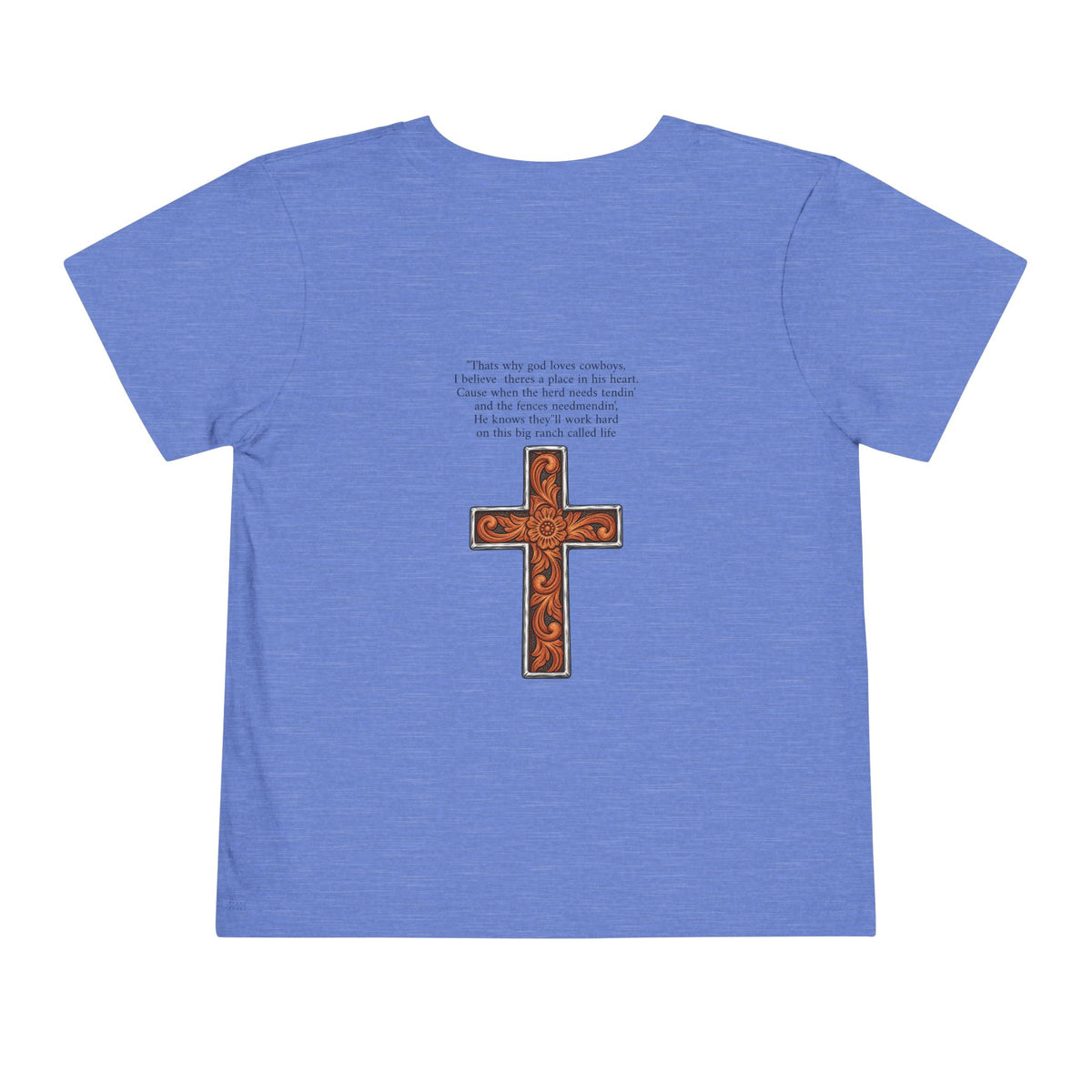 Cowboy of god Toddler Short Sleeve Tee