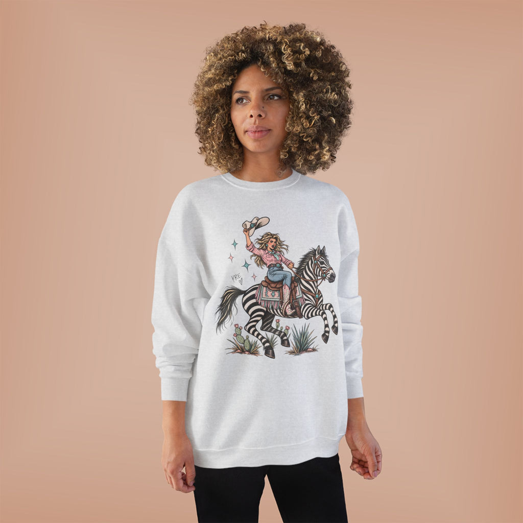 Desert zebra crewneck