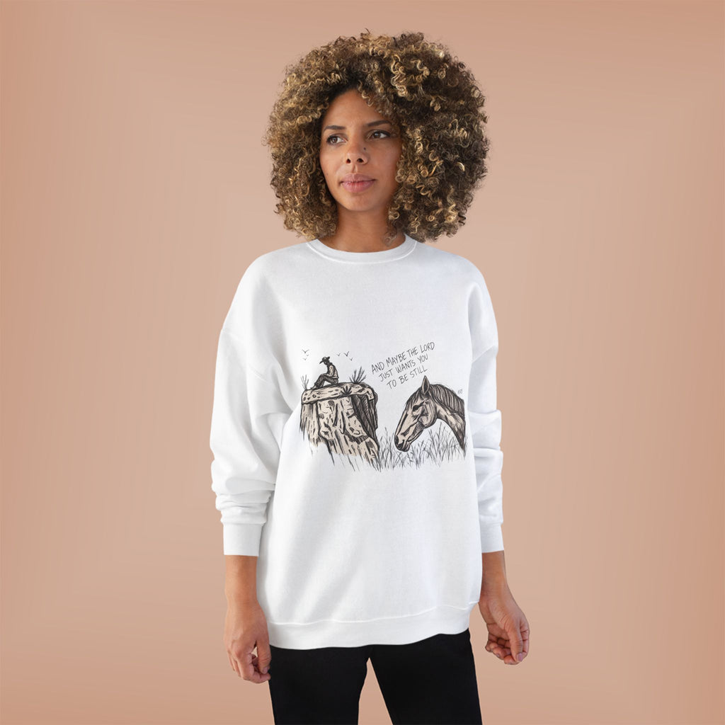 In the stillness crewneck