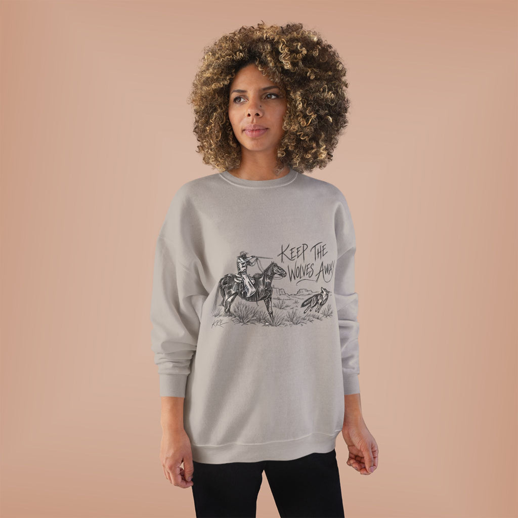 Keep the wolves away crewneck