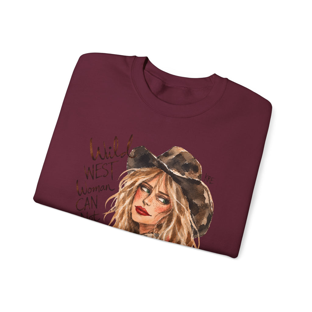 Wild West woman can not be tamed crewneck