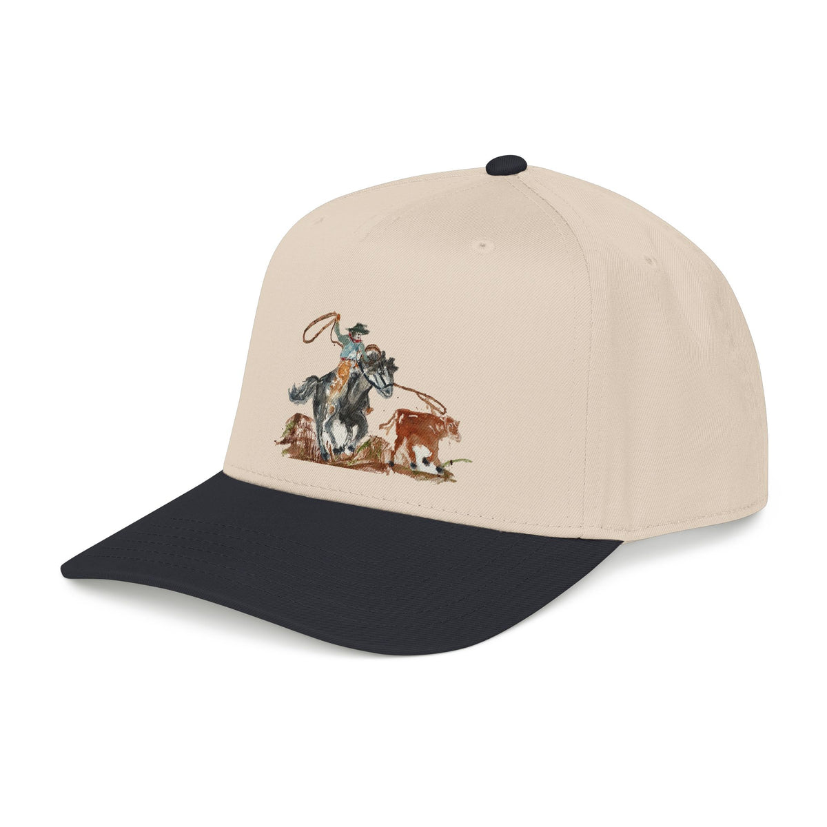 Roper watercolor baseball cap by Paula Emry-burtt