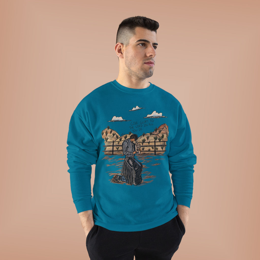 Give glory to the Lord crewneck