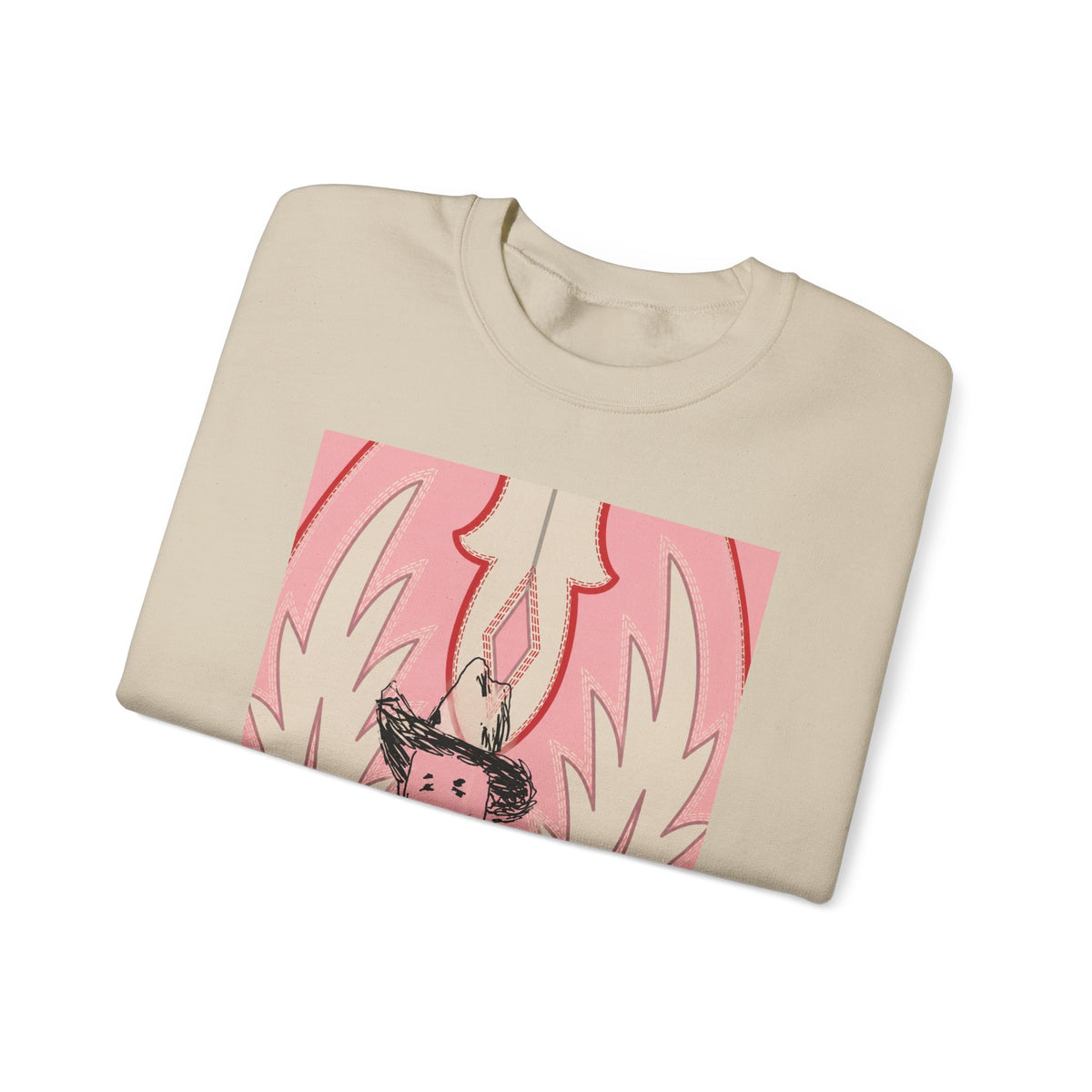 Distorted cowboy Unisex Heavy Blend™ Crewneck Sweatshirt