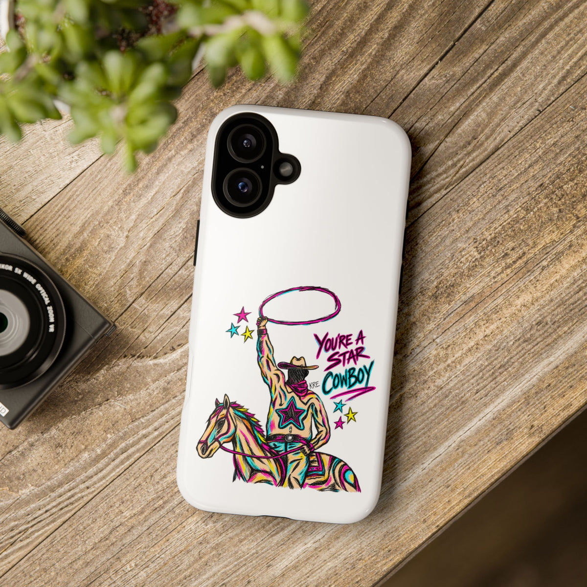 Star cowboy phone case
