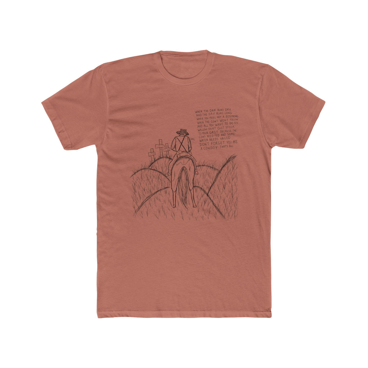 Cowboy that’s all poem T-shirt
