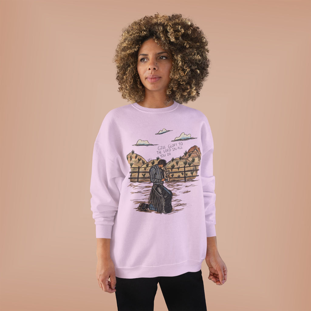 Give glory to the Lord crewneck
